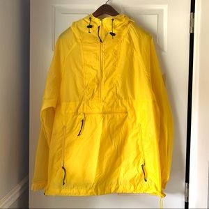 REI Half-zip Pullover packable hooded windbreaker with packing bag size M